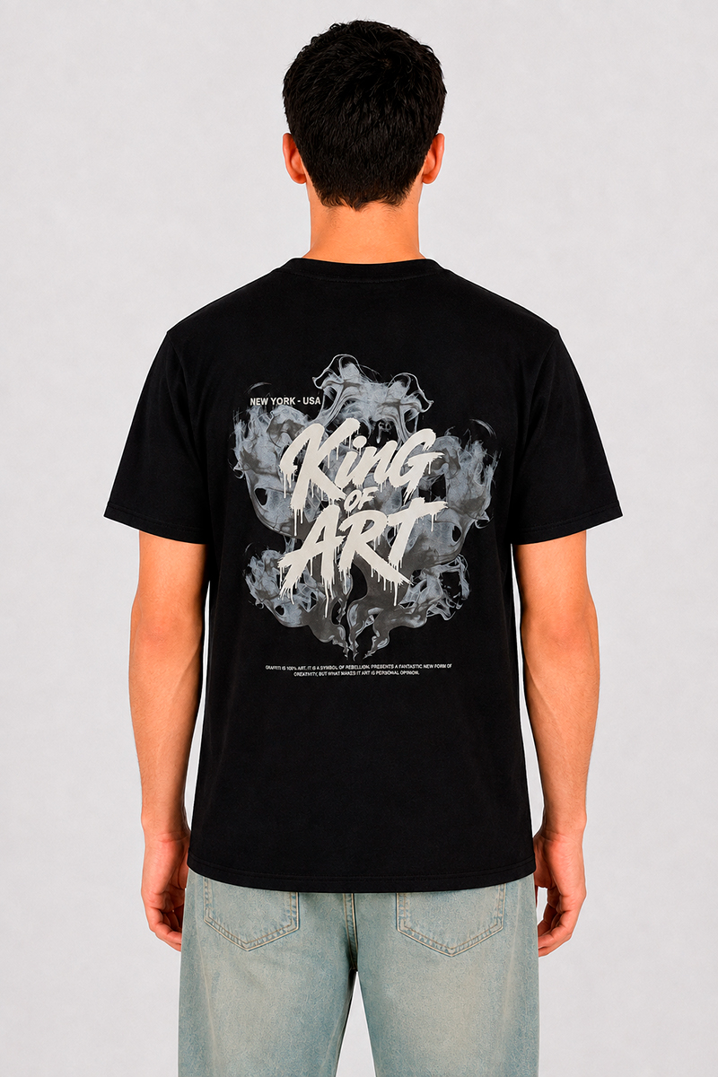 Remera King Of Art Urban Shirt Negro