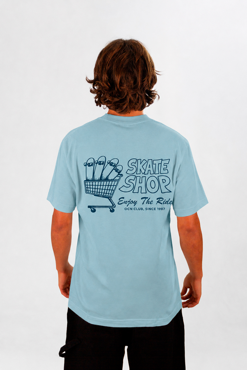 Remera Ocn Original Celeste
