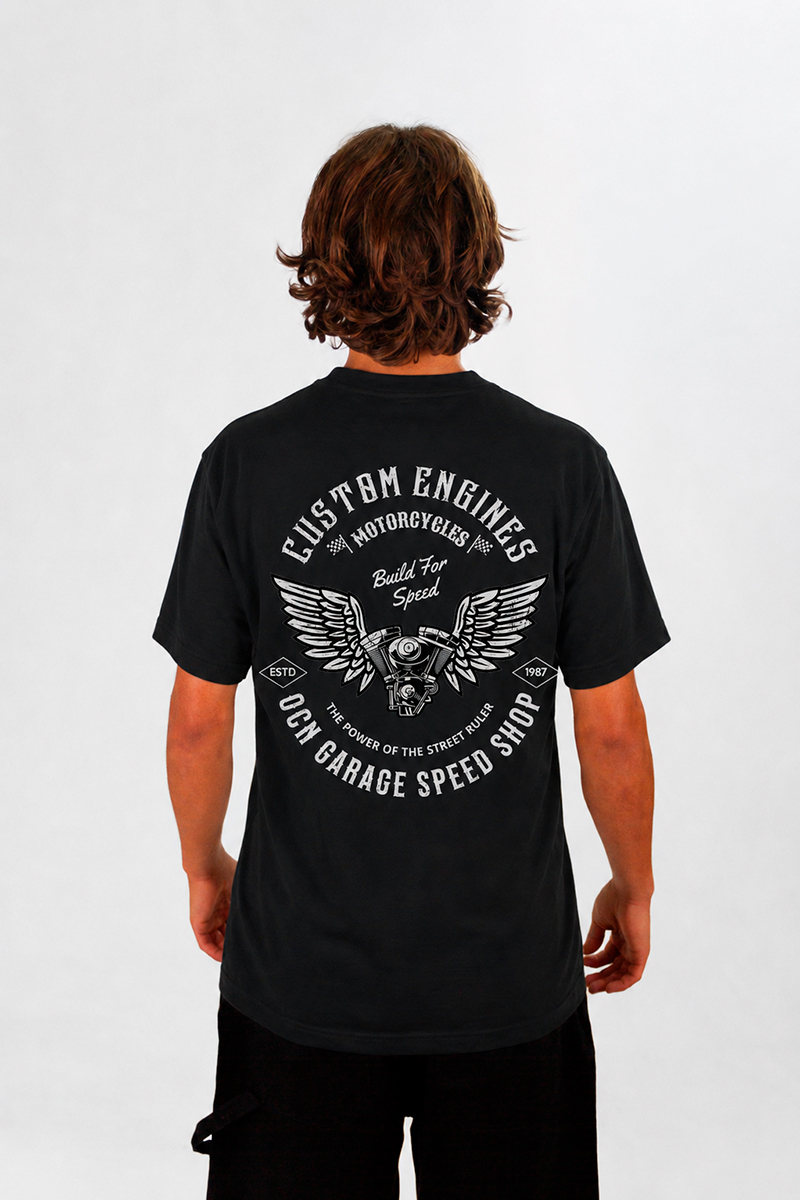 Remera Ocn Garage Negro