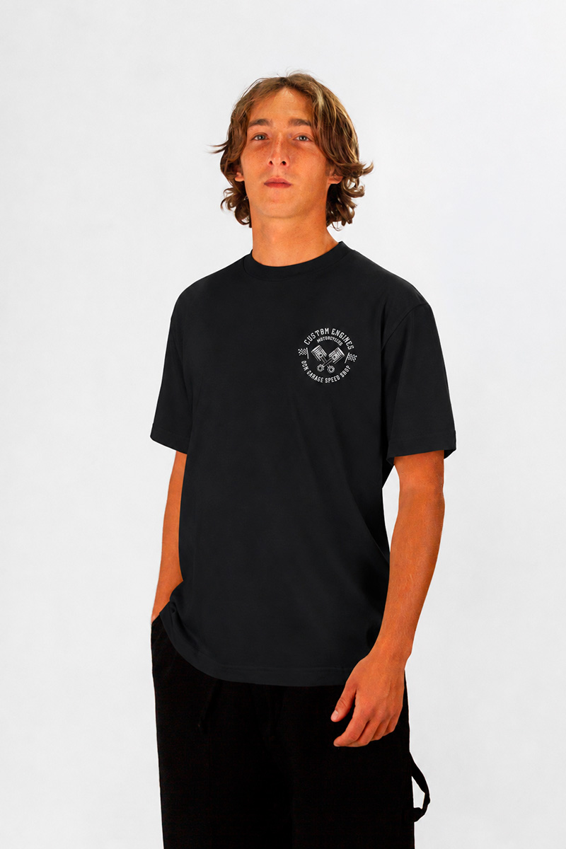 Remera Ocn Garage Negro