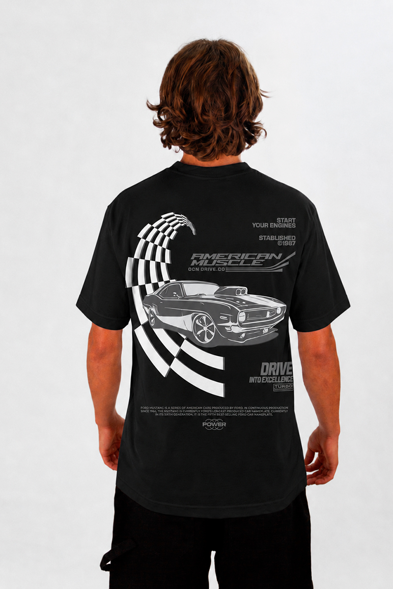 Remera Ocn Racing Negro