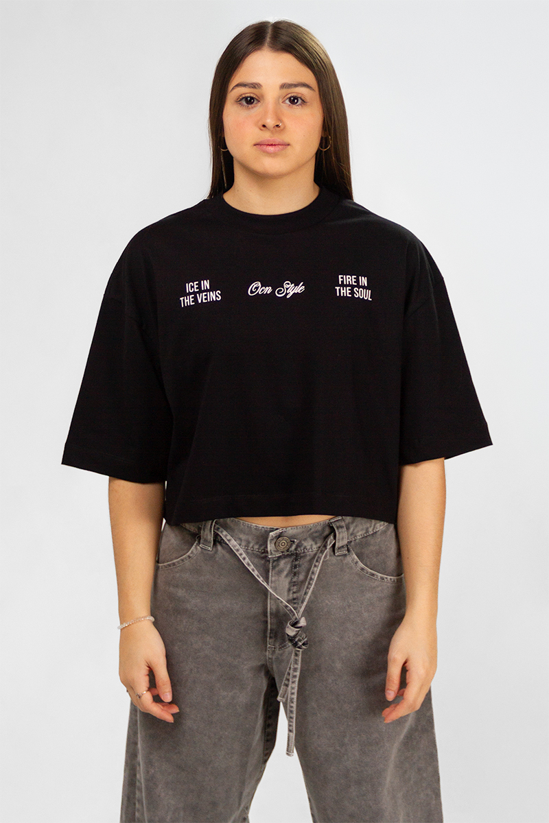 Remera Ocn Boxy Tee Negro