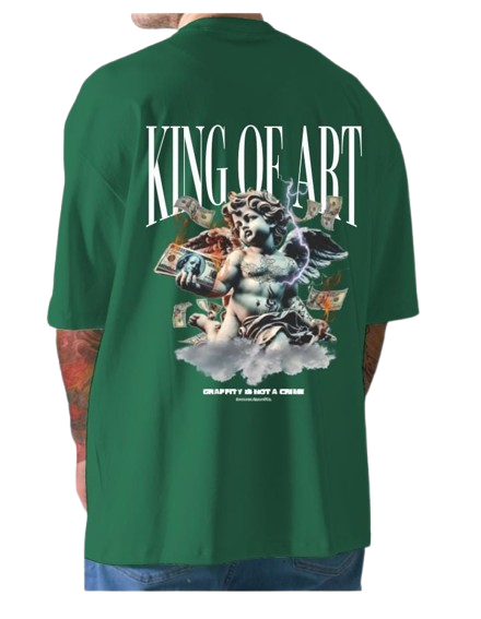 Remera King Of Art Urban Shirt Relax Verde 7E9L9