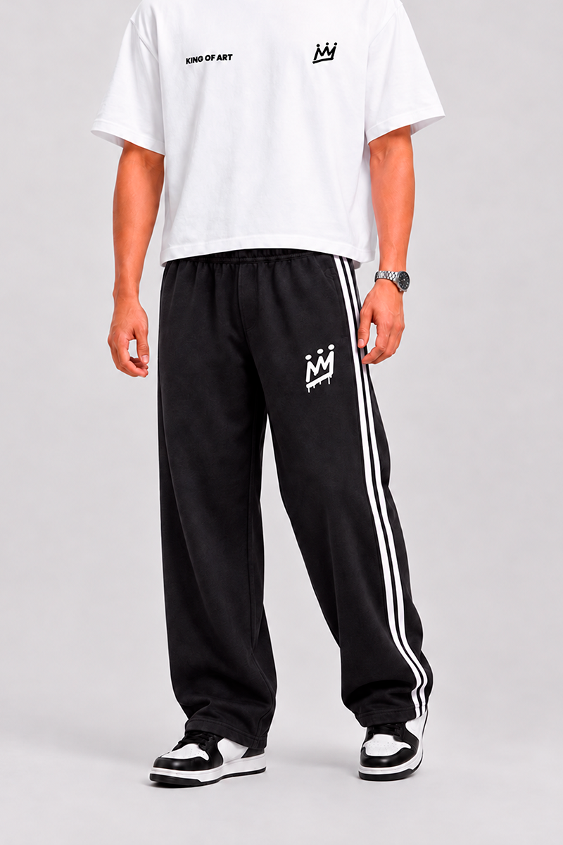 Jogging King Of Art Strips Negro