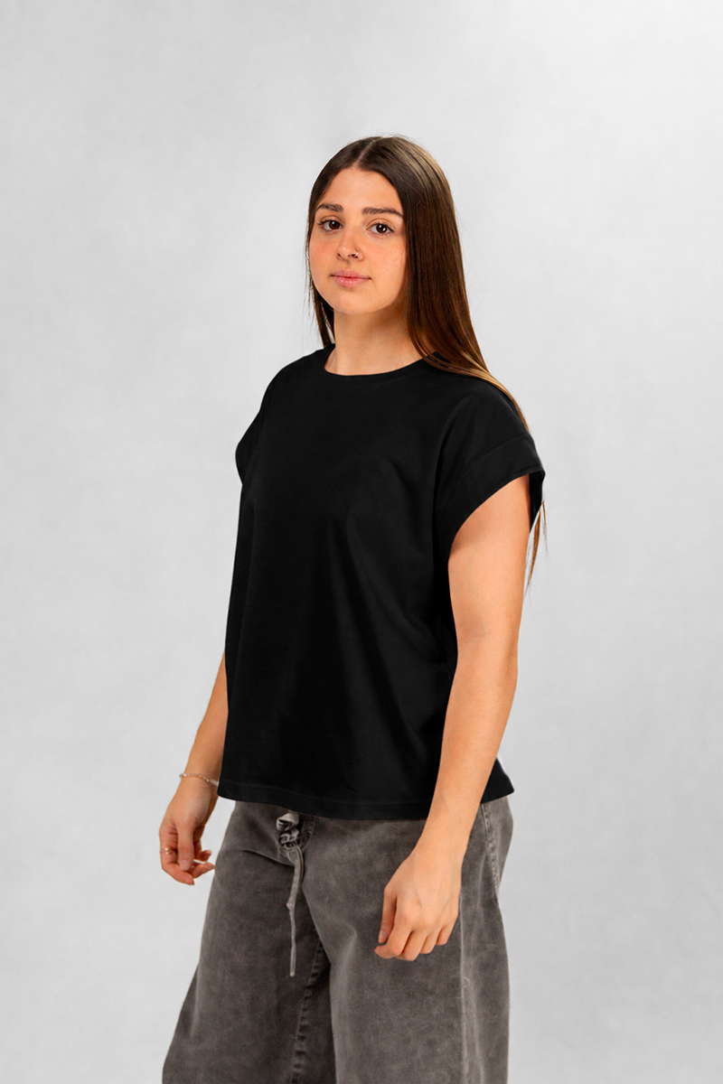 Remera Ocn Wide Sleeve Negro