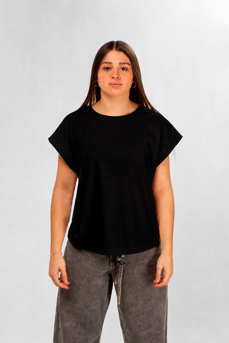 Remera Ocn Wide Sleeve Negro