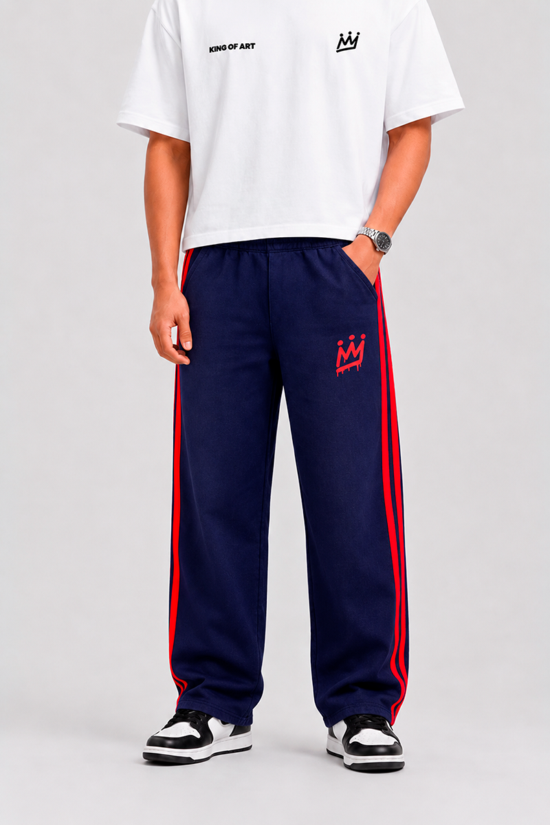 Jogging King Of Art Strips Rust Azul