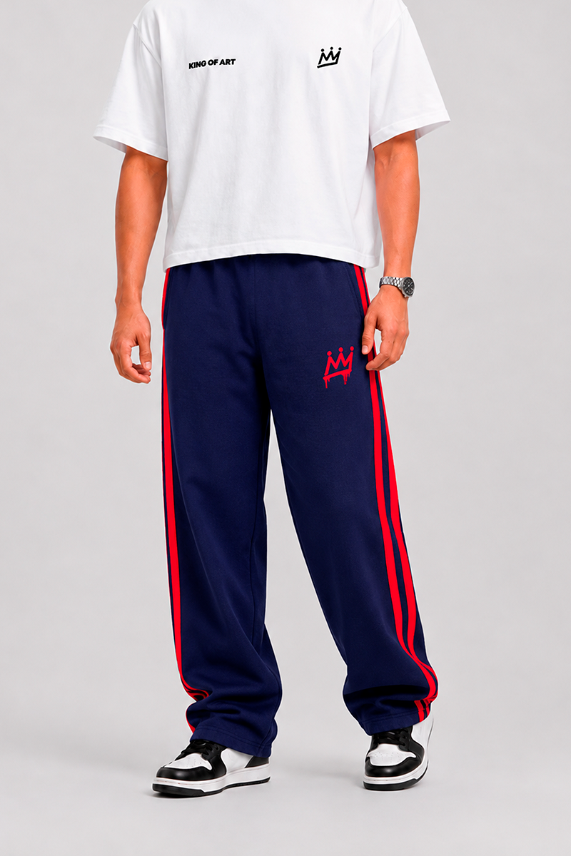 Jogging King Of Art Strips Rust Azul