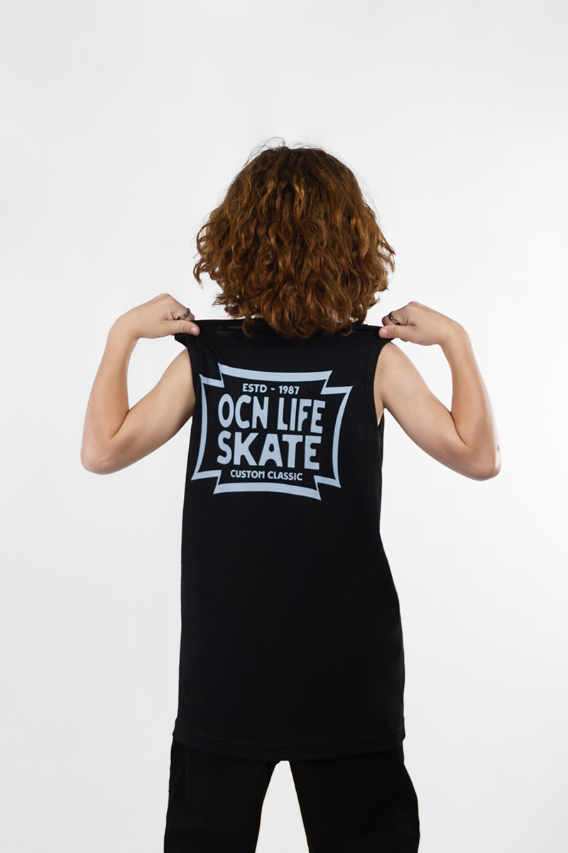 Musculosa Ocn Kids Original Regular Negro 7019D