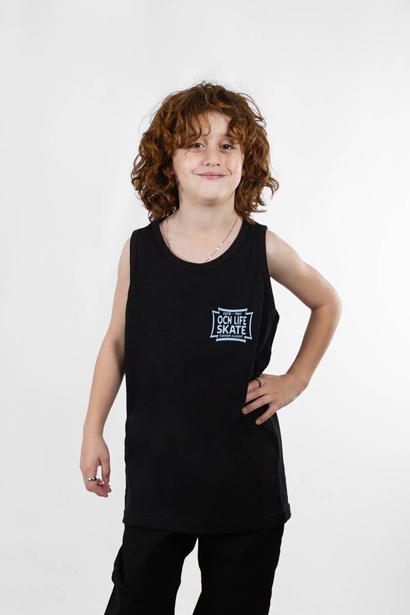 Musculosa Ocn Kids Original Regular Negro 7019D