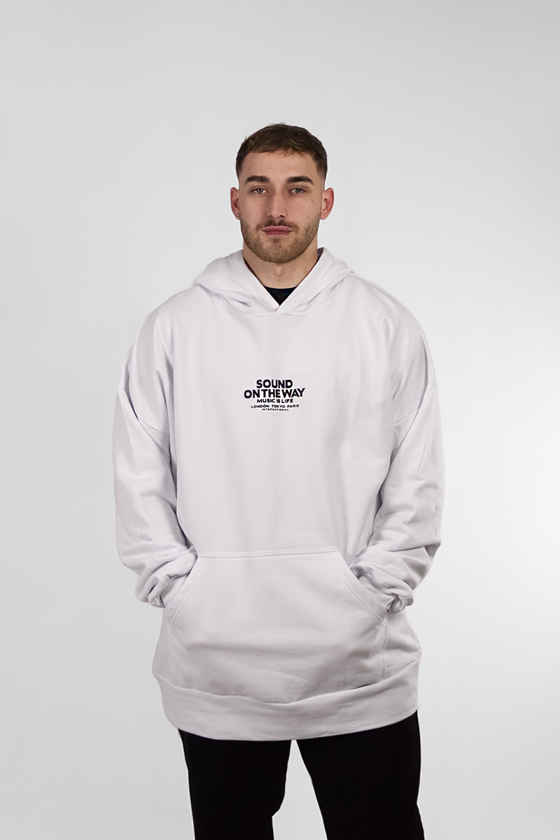 Buzo Ocn Hombre Canguro original Overzise Blanco