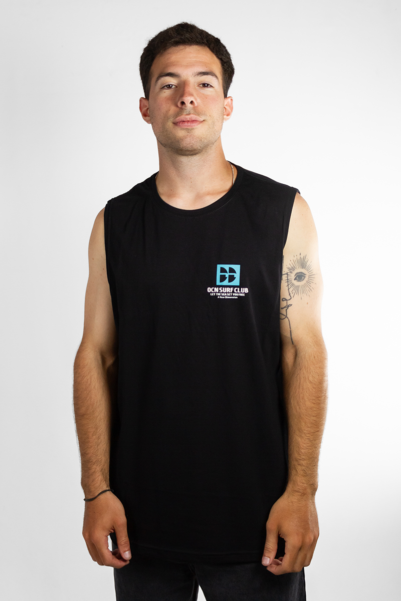 Musculosa Ocn Hombre Ride Regular Negro(T9)