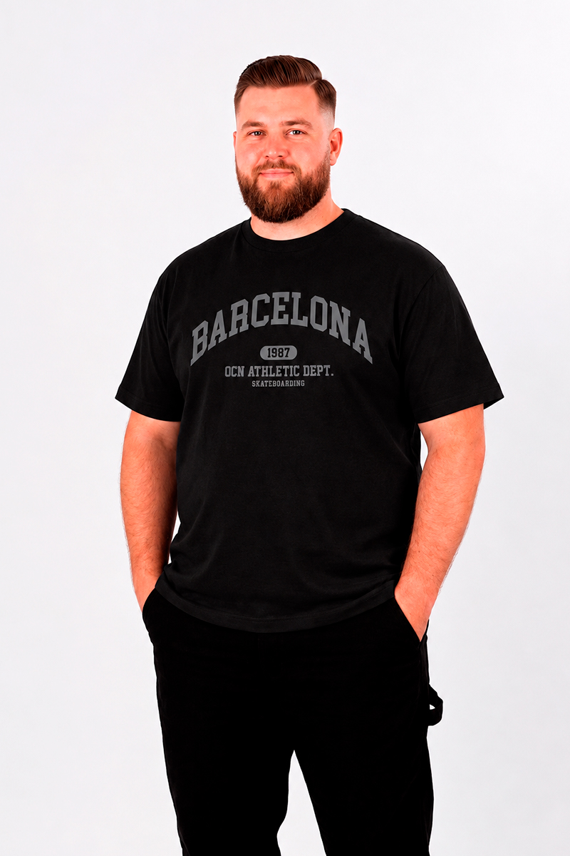 Remera Ocn Original Plus Size / Talle Especial Negro