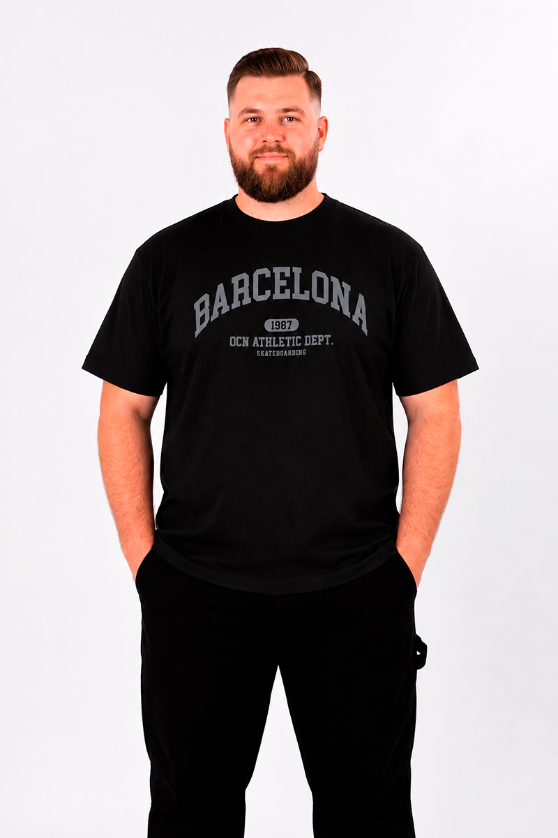 Remera Ocn Original Plus Size / Talle Especial Negro