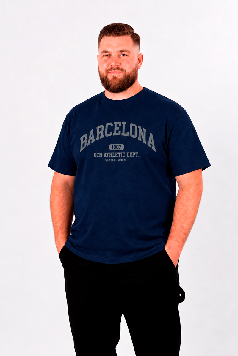 Remera Ocn Original Plus Size / Talle Especial Azul