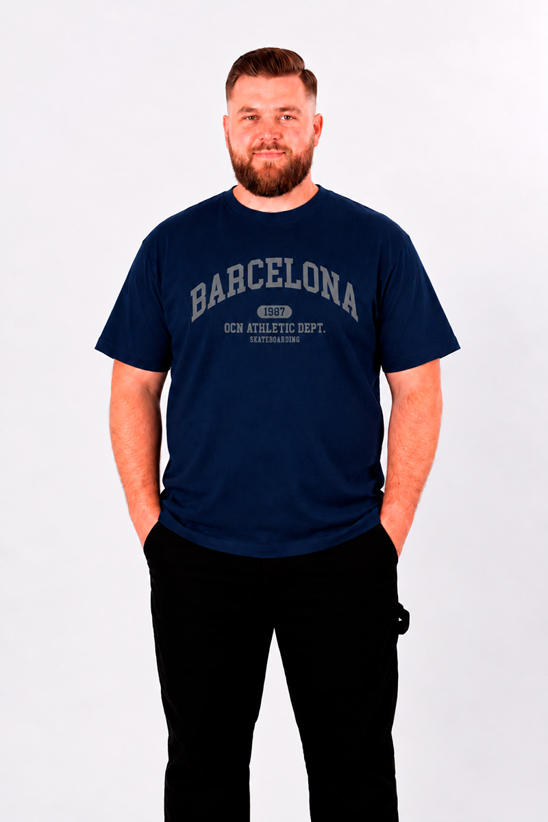 Remera Ocn Original Plus Size / Talle Especial Azul