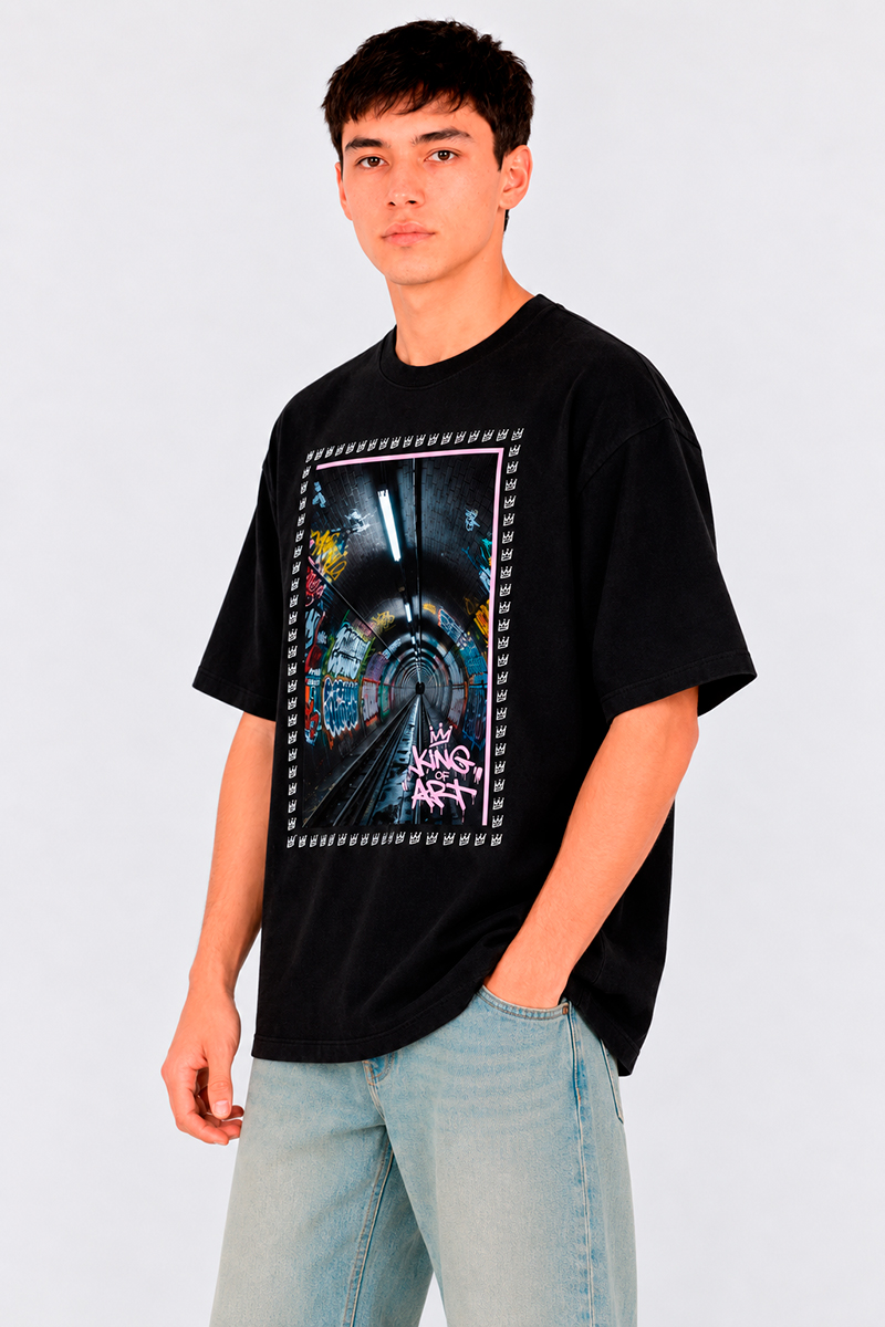 Remera King Of Art Reclaim Negro