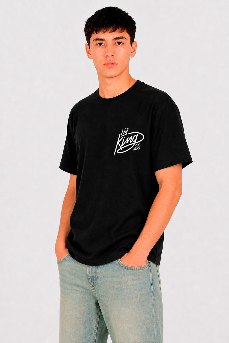 Remera King Of Art Loud Negro