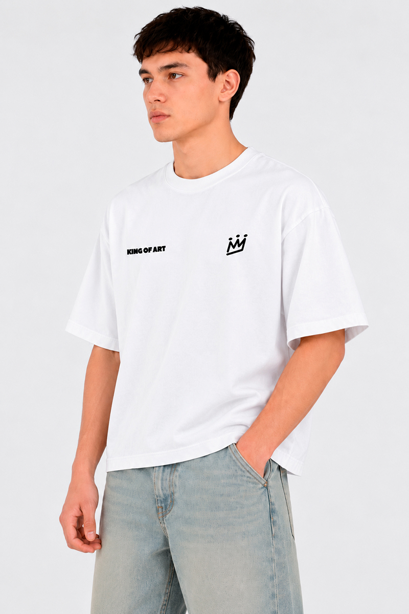 Remera King Of Art Box Blanco