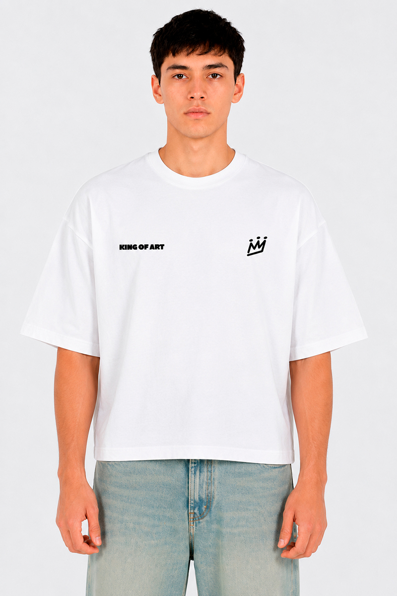 Remera King Of Art Box Blanco