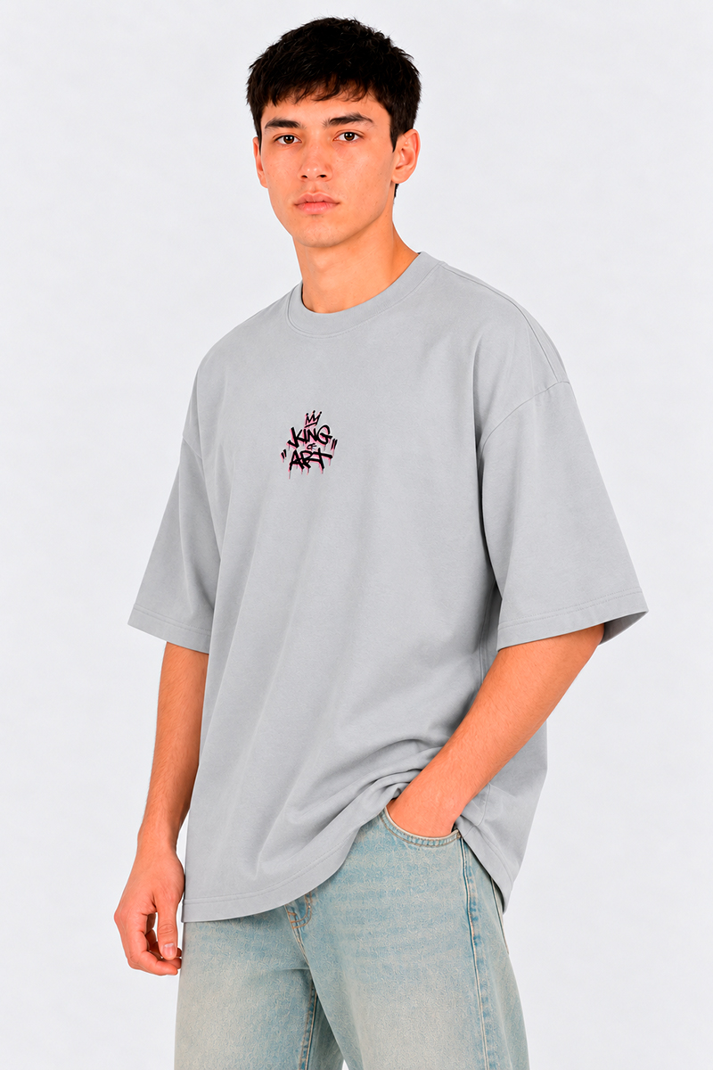 Remera King Of Art Reclaim Gris