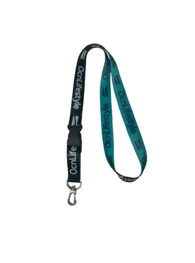 Llavero Tira Ocn Tape Negro Turquesa