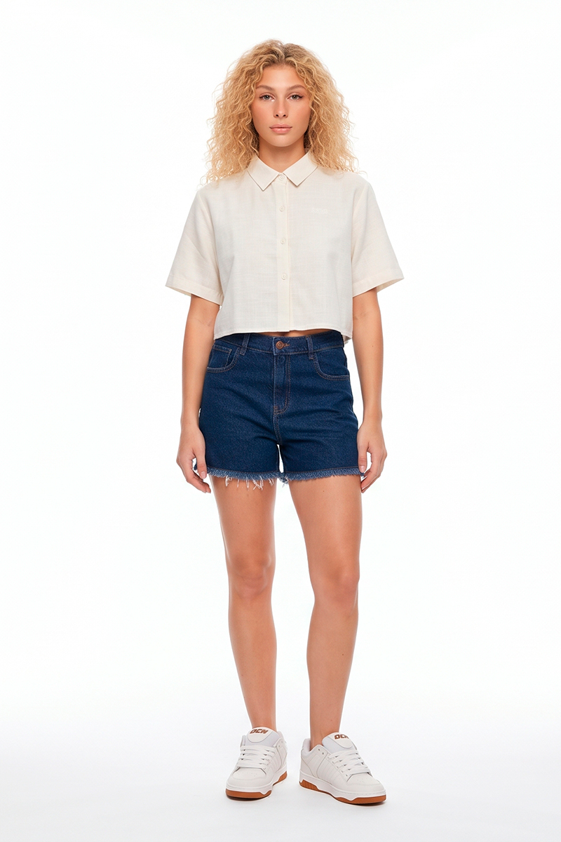 Camisa Ocn Lina Beige