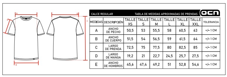 Remera Ocn Unixes Original Regular Celeste C2