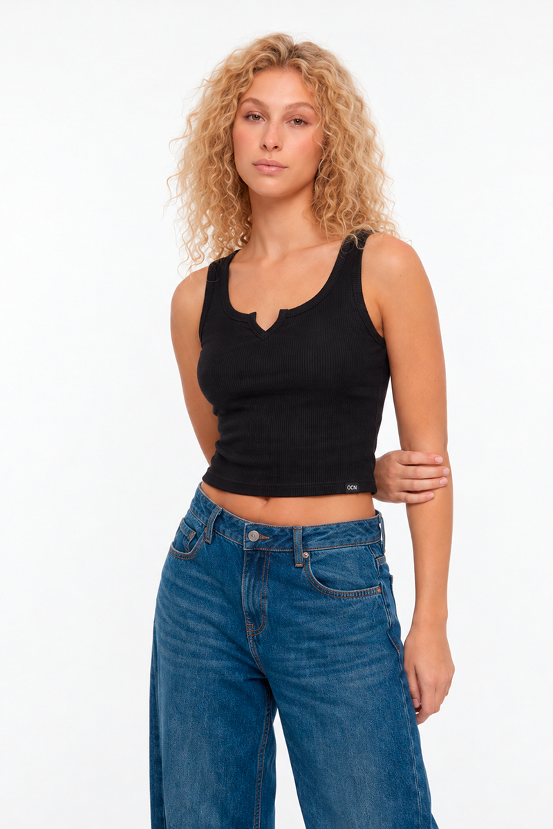Musculosa Ocn Uma Long Negro