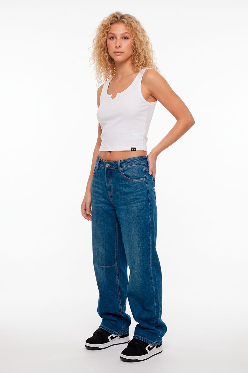 Musculosa Ocn Uma Long Blanco