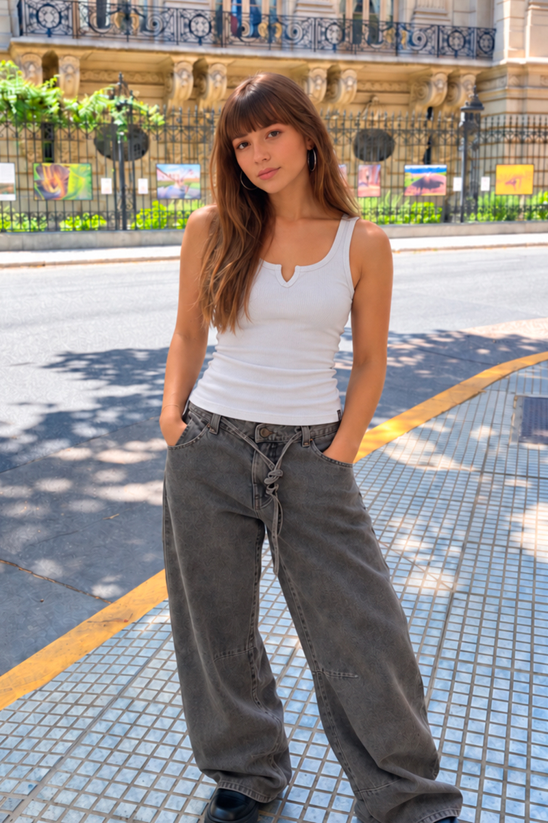 Musculosa Ocn Uma Long Blanco