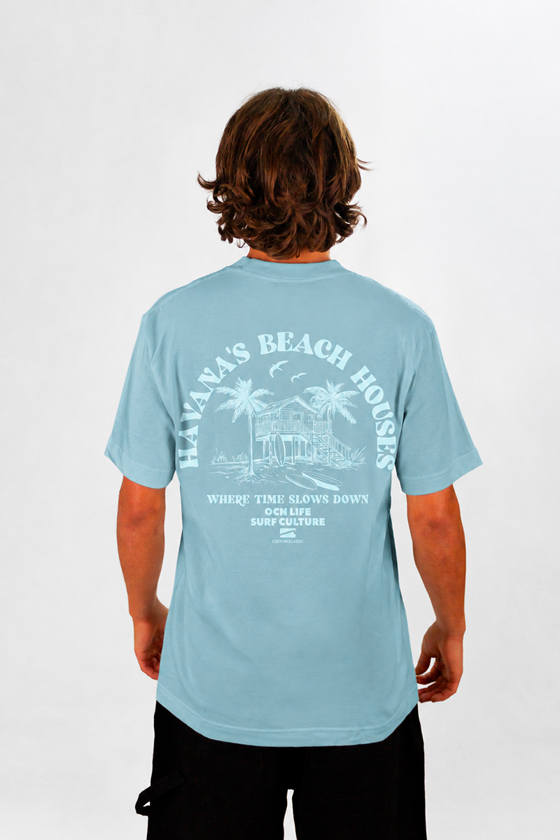 Remera Ocn Original Celeste