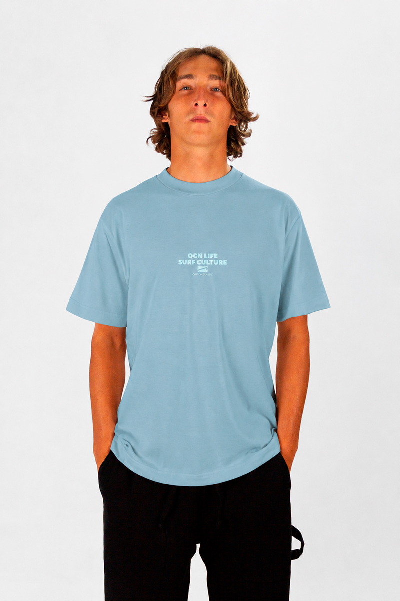 Remera Ocn Original Celeste