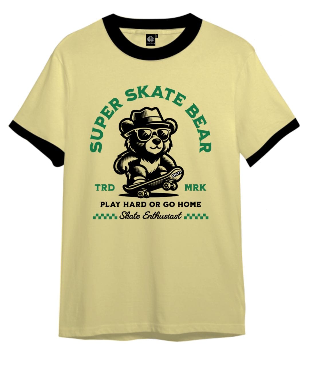 Remera Ocn Hombre Brixo Relax Amarillo 767C3