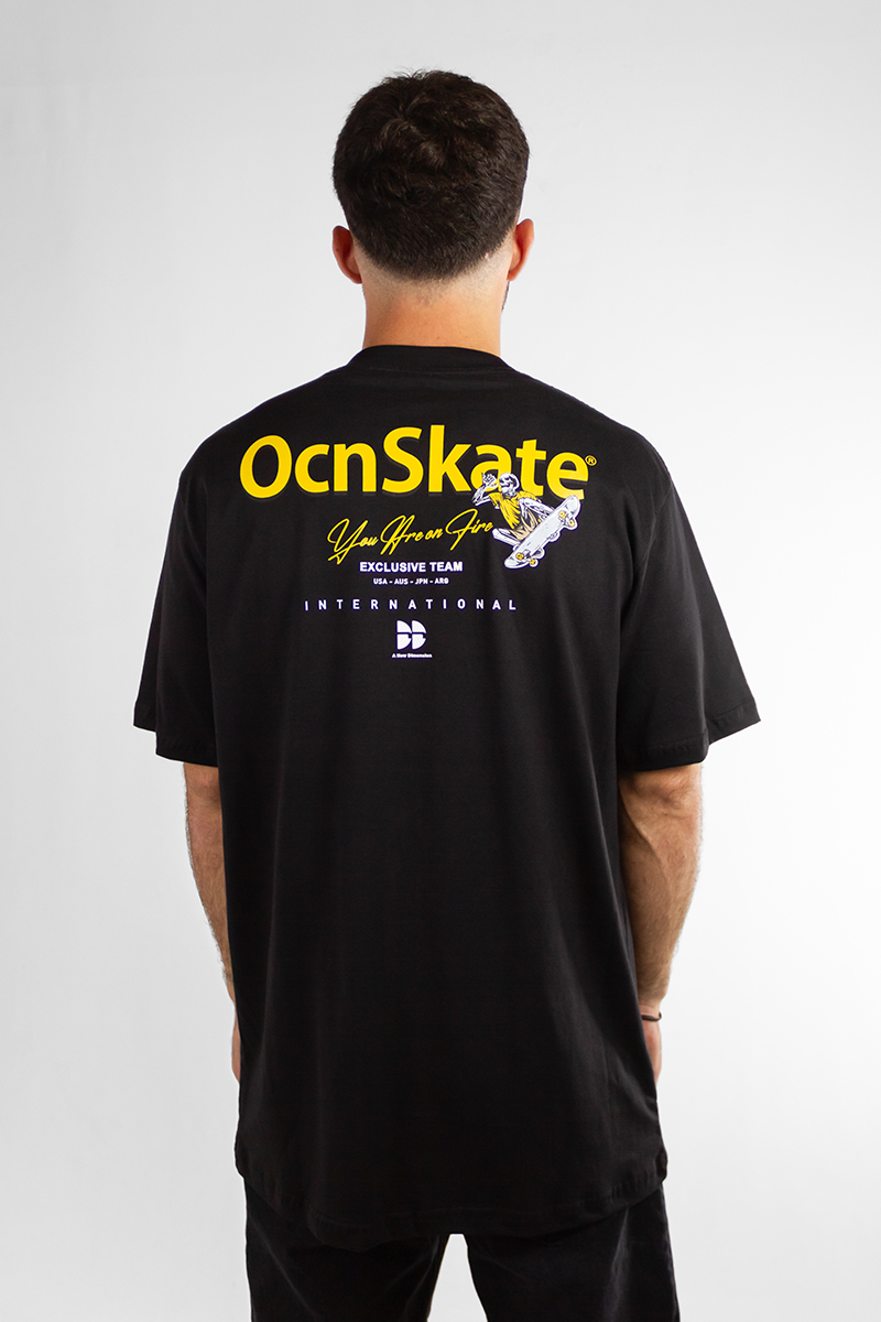 Remera Ocn Hombre Premium Negro N7