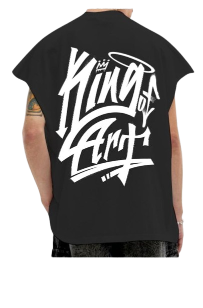 Musculosa King Of Art Mullet Oversize Negro 7010N