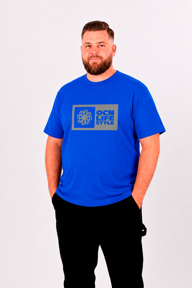 Remera Ocn Original Plus Size / Talle Especial Azul