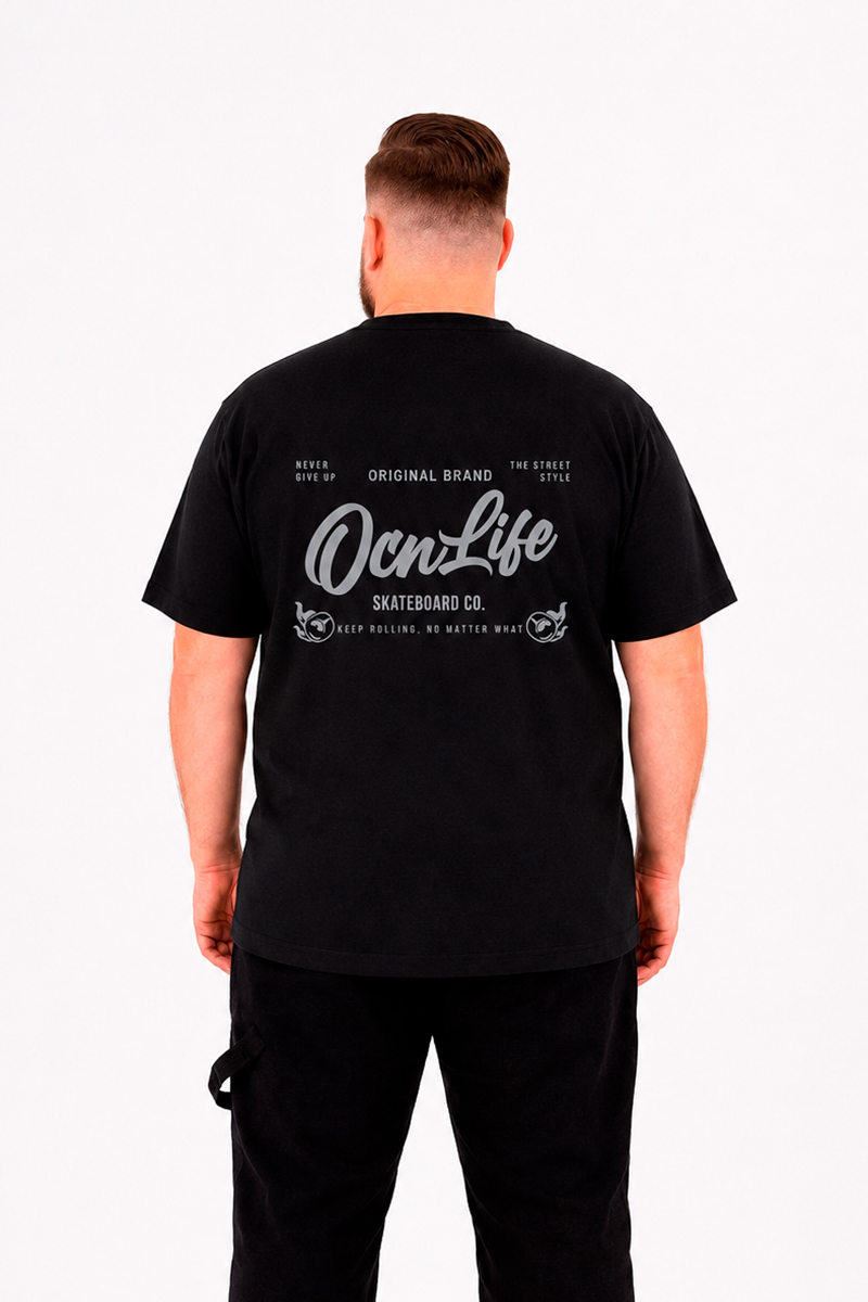 Remera Ocn Original Plus Size / Talle Especial Negro