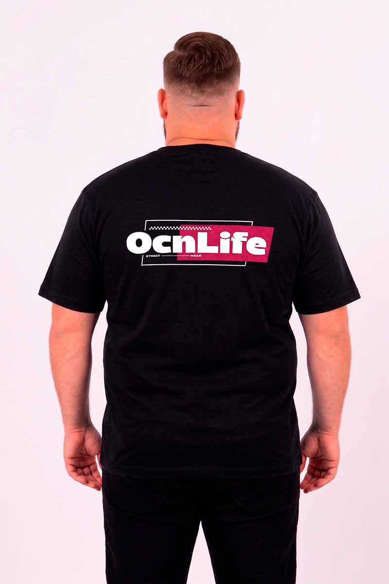 Remera Ocn Original Plus Size / Talle Especial Negro