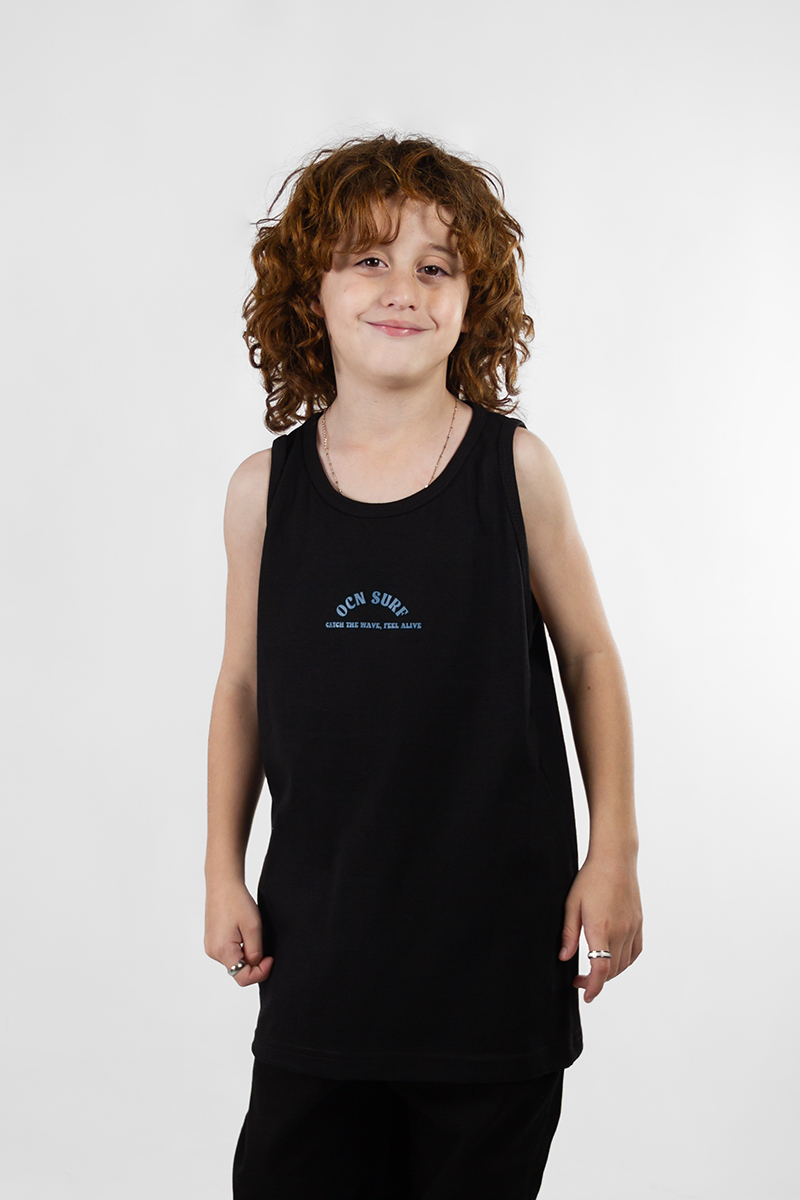 Musculosa Ocn Kids Original Regular Negro 7018D