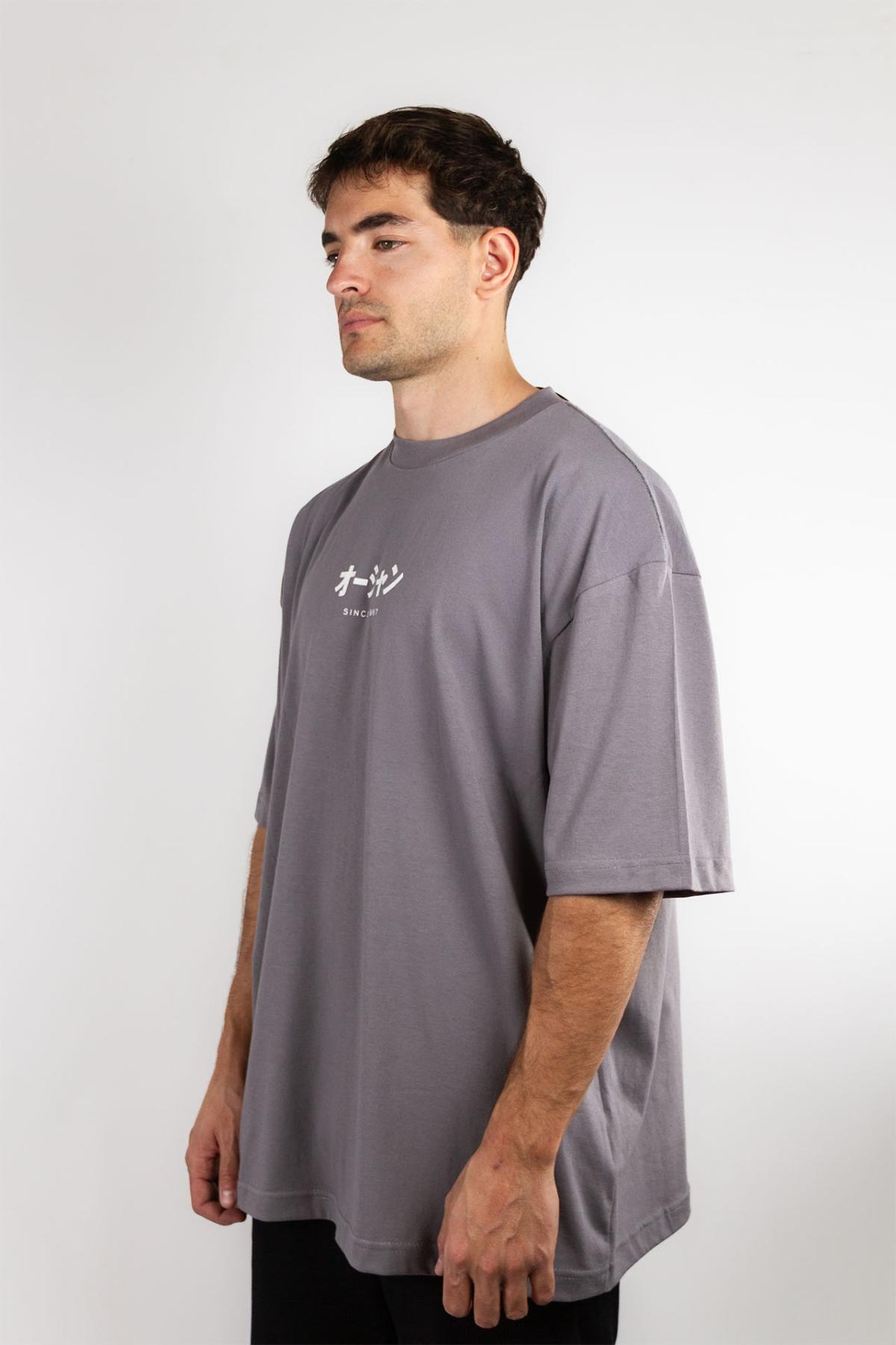 Remera Ocn H Original Oversize Gris P (J0)