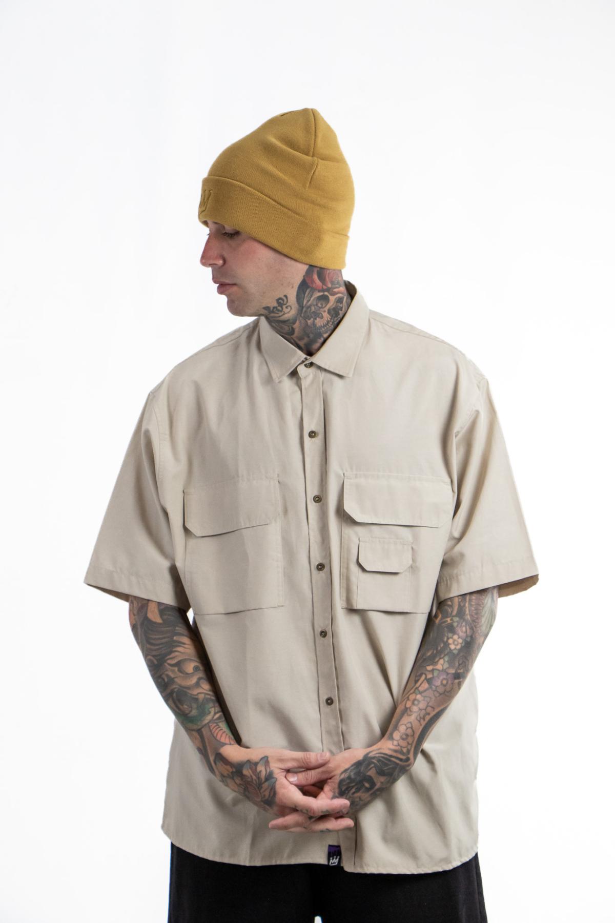 Camisa King Of Art Hombre Bronx  Beige