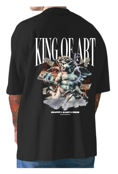 Remera King Of Art Urban Shirt Relax Negro 701L9