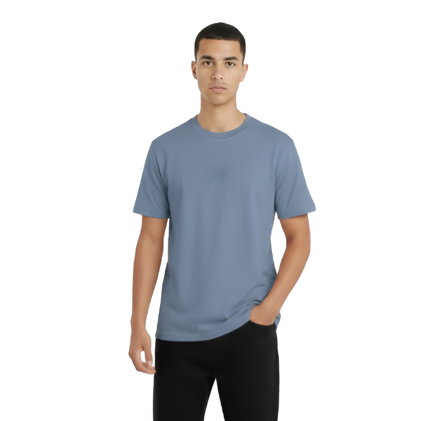 Remera Ocn Cracked Wash Azul