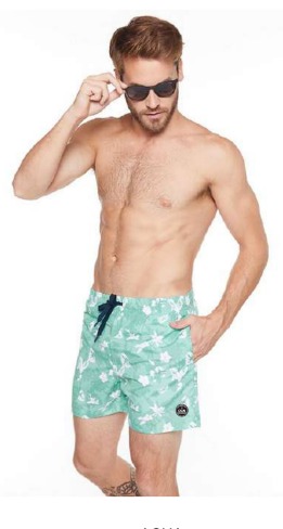 Short Ocn Hombre Shine Imp Verde