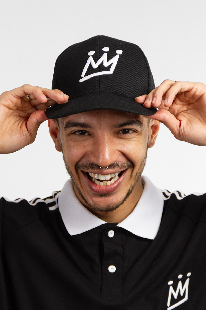 Gorra King Of Art Lisa Bordada Koa Negro
