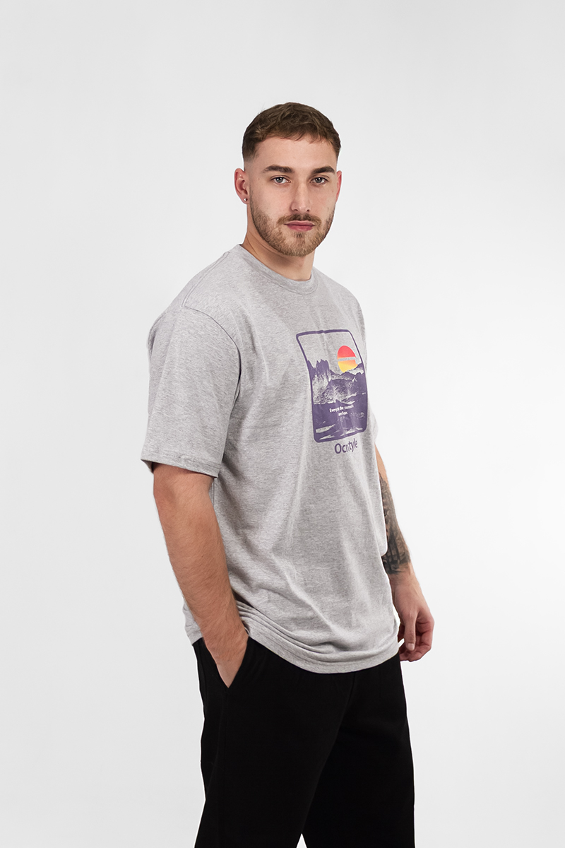 Remera Ocn Hombre Original Gris C2