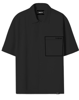 Camisa Ocn Hombre Garment Oversize Negro 7019C