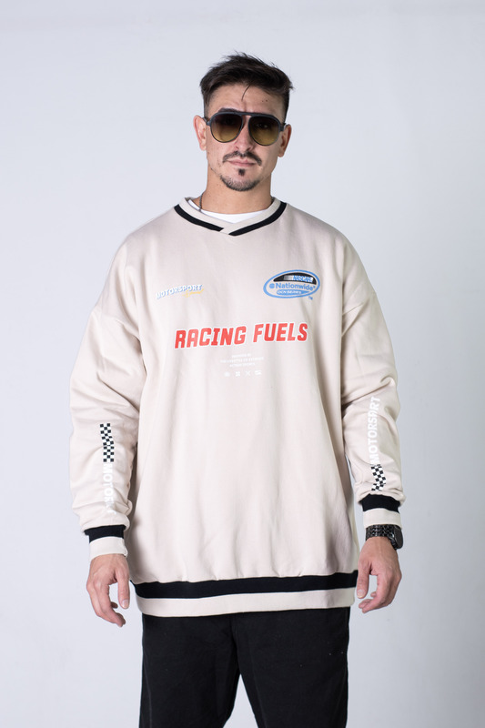 Buzo Ocn Hombre Oversize  Racing Crudo