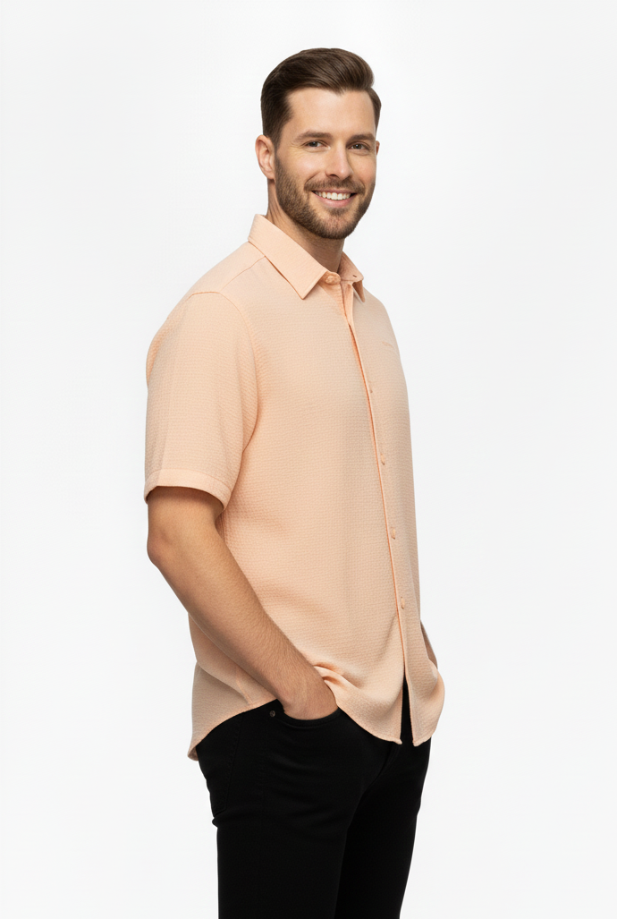Camisa Ocn Grooved Rosa Claro